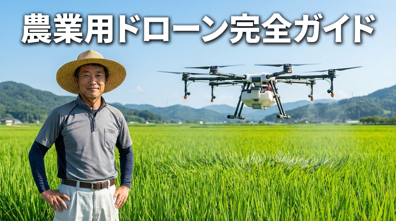 農業用ドローン完全ガイド|選び方・補助金・運用・仕事