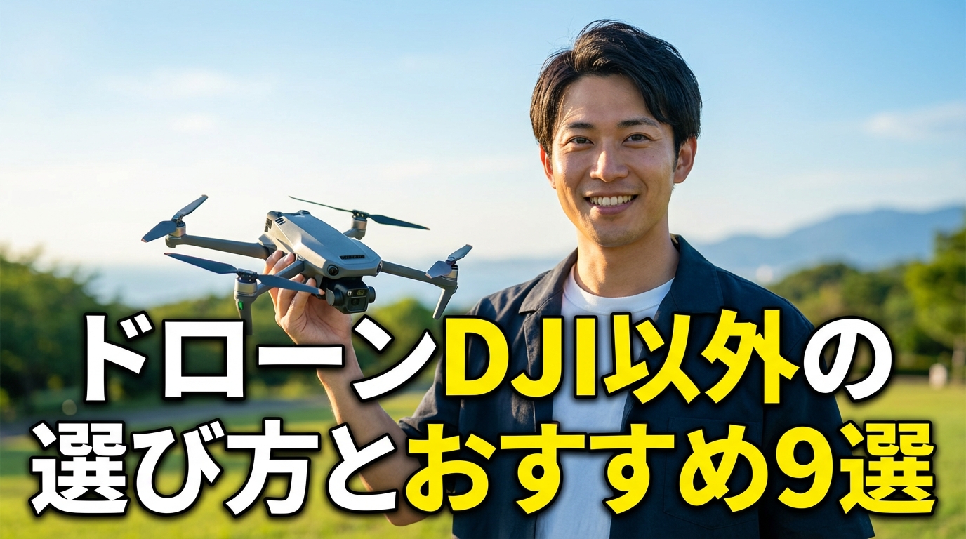 ドローンDJI以外の選び方とおすすめ9選