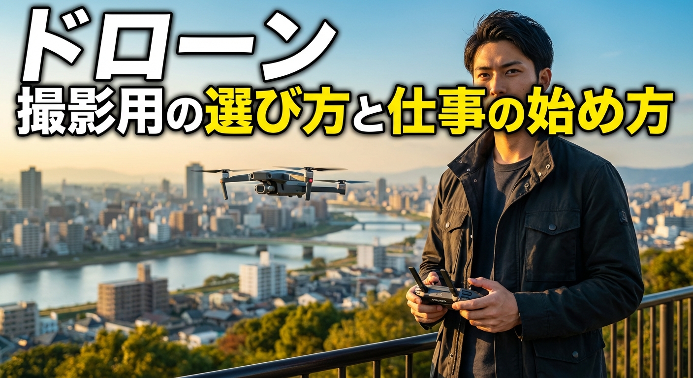 ドローン 撮影用の選び方と仕事の始め方