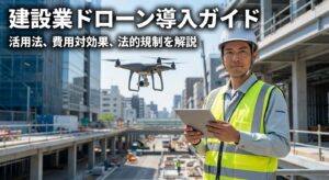 建設業ドローン導入ガイド｜活用・費用対効果・法規制