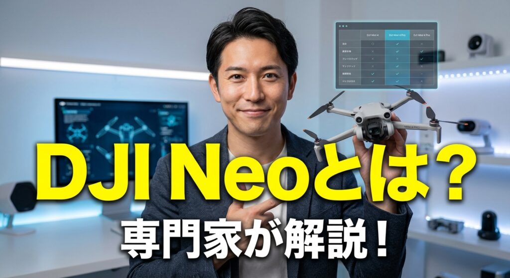 - DJI Neoとは？専門家が解説！Miniシリーズ比較と法規制