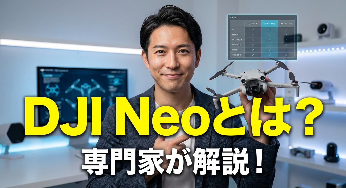 - DJI Neoとは?専門家が解説!Miniシリーズ比較と法規制