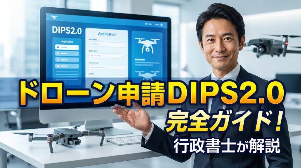 ドローン申請 DIPS2.0完全ガイド！行政書士が解説