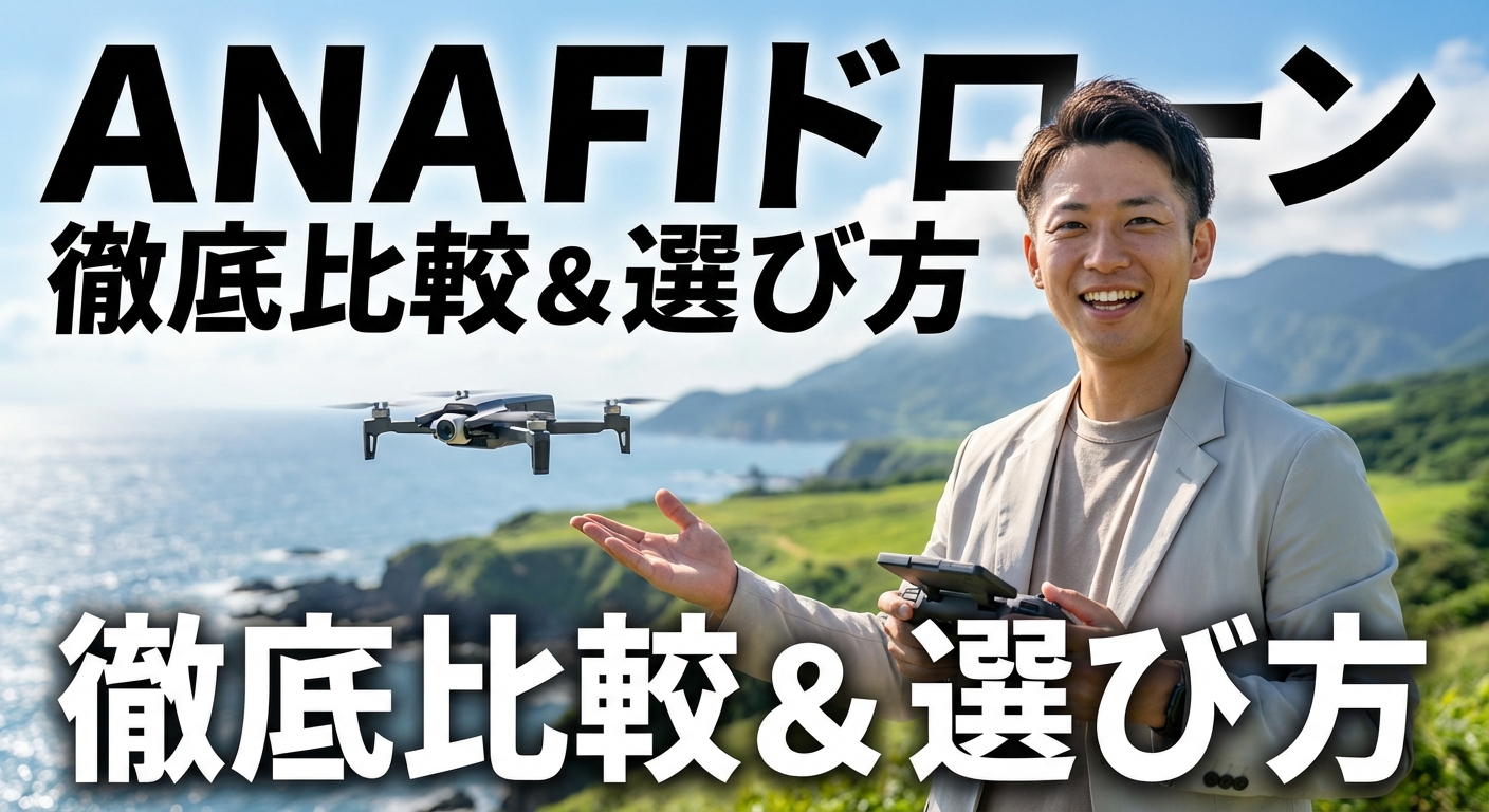 - ANAFIドローンとは?全モデル比較と選び方・活用シーン