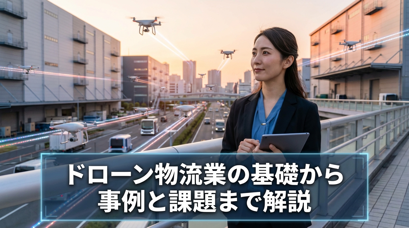 ドローン物流業の基礎から事例と課題まで解説