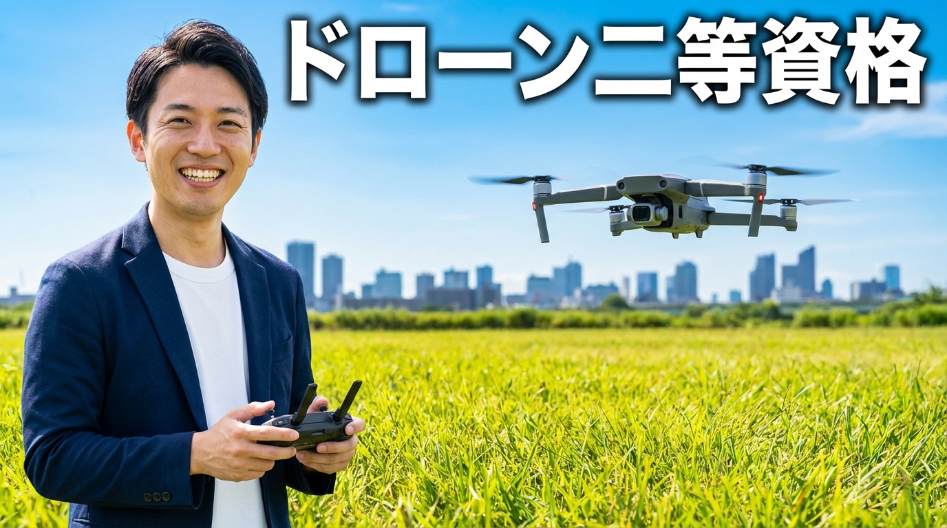 ドローン二等資格の取り方と費用難易度を解説