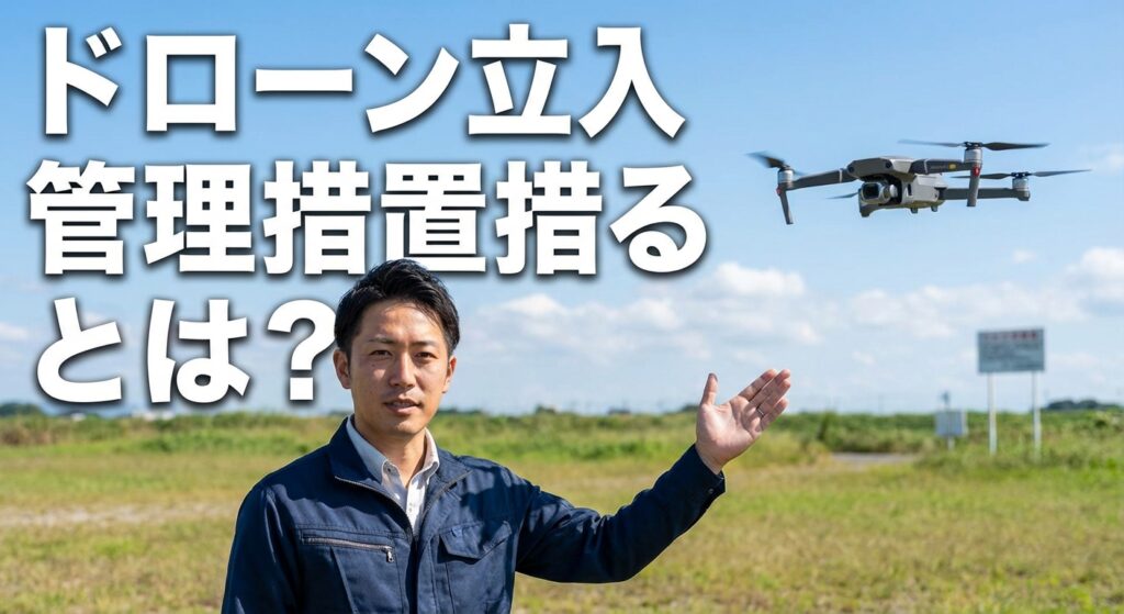 ドローン立入管理措置とは？定義と方法、補助者不要の条件まで解説