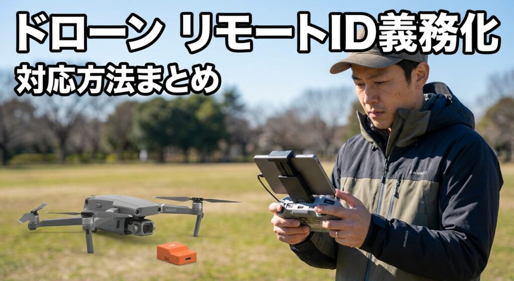 ドローン リモートID義務化の対象と対応方法まとめ