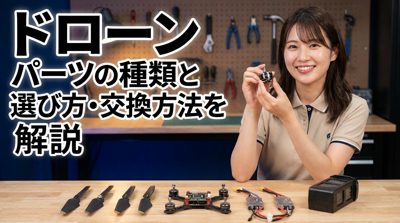 ドローン パーツの種類と選び方・交換方法を解説