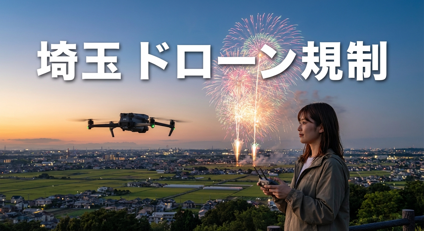 埼玉 ドローンの飛ばし方と規制｜許可申請と場所、鴻巣花火大会も解説