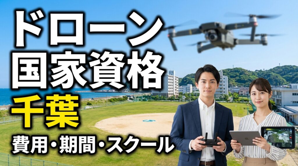 千葉ドローン国家資格二等の費用と期間、スクール選びのポイント