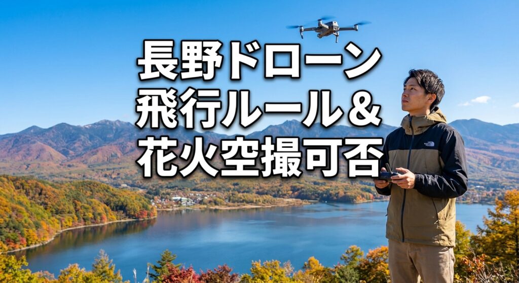 長野 ドローンの飛行ルールと安全スポット、長野市花火の空撮可否
