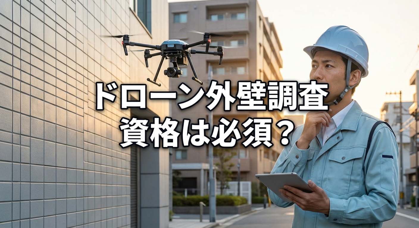 ドローン外壁調査の資格は必須？法制度と費用・業者選び