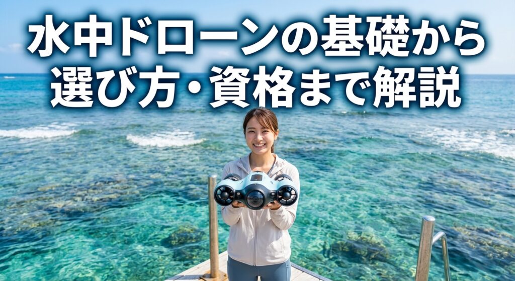 水中ドローンの基礎から選び方・資格まで解説