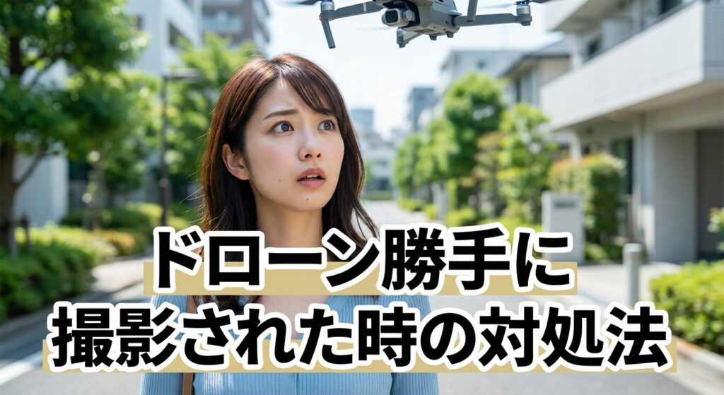 ドローン勝手に撮影された時の対処法と相談先