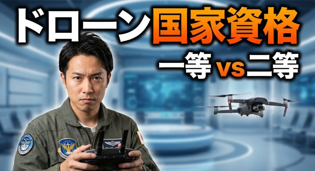ドローン国家資格の難易度は？一等二等を徹底比較