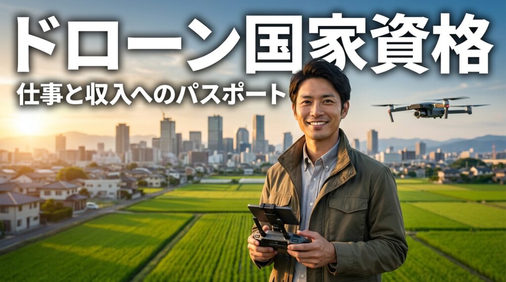 ドローン国家資格で仕事に就く方法と稼ぎ方
