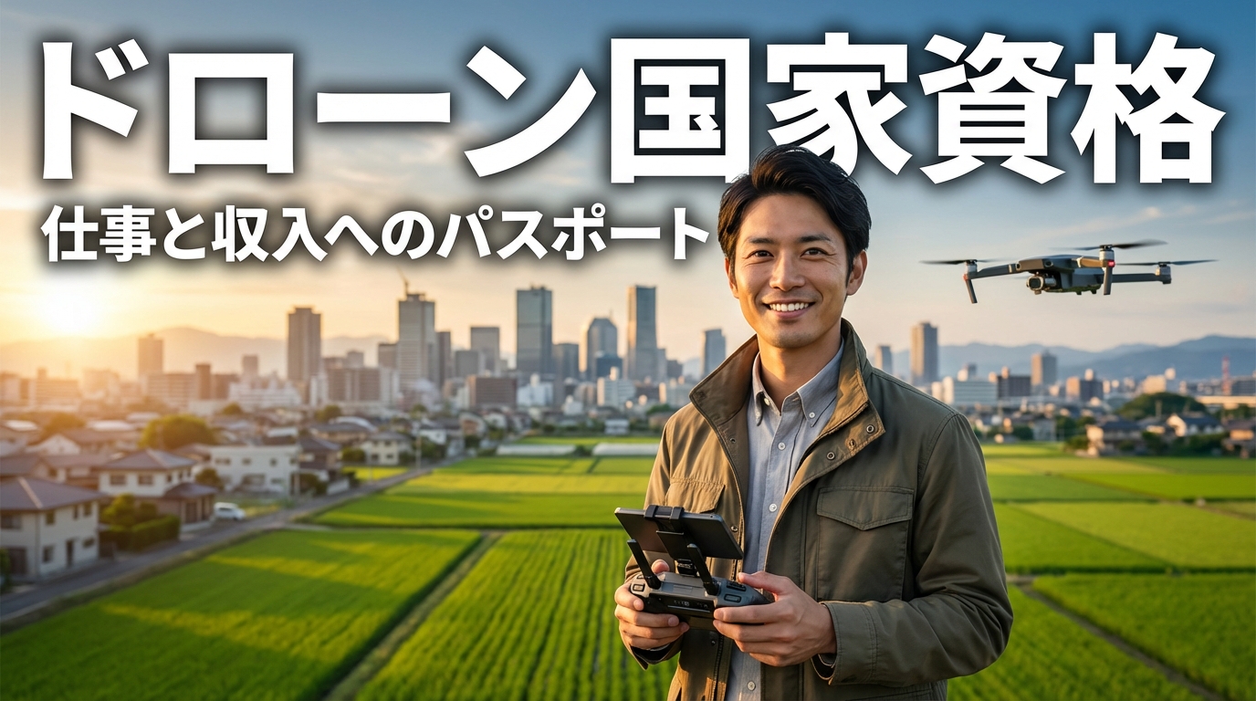 ドローン国家資格で仕事に就く方法と稼ぎ方