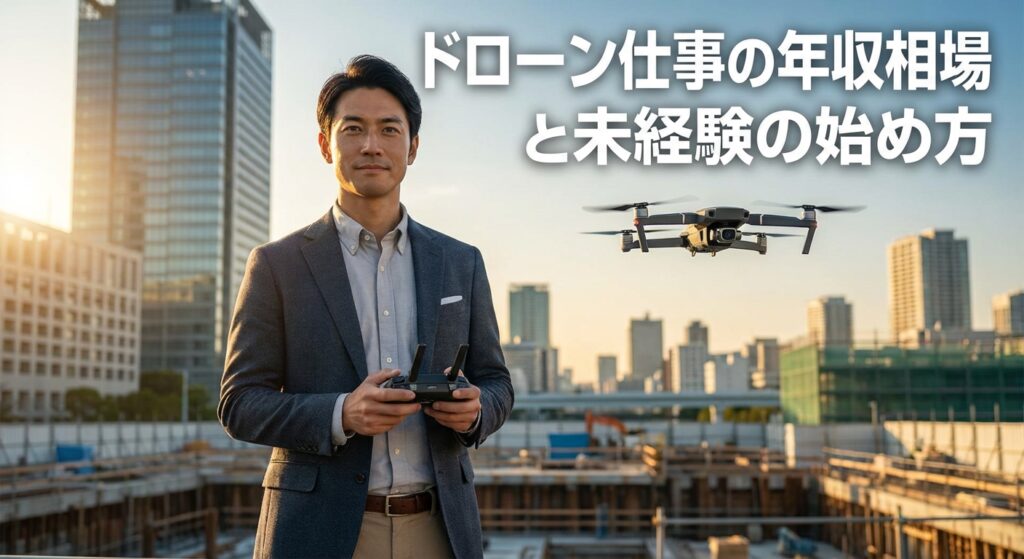 ドローン仕事の年収相場と未経験の始め方