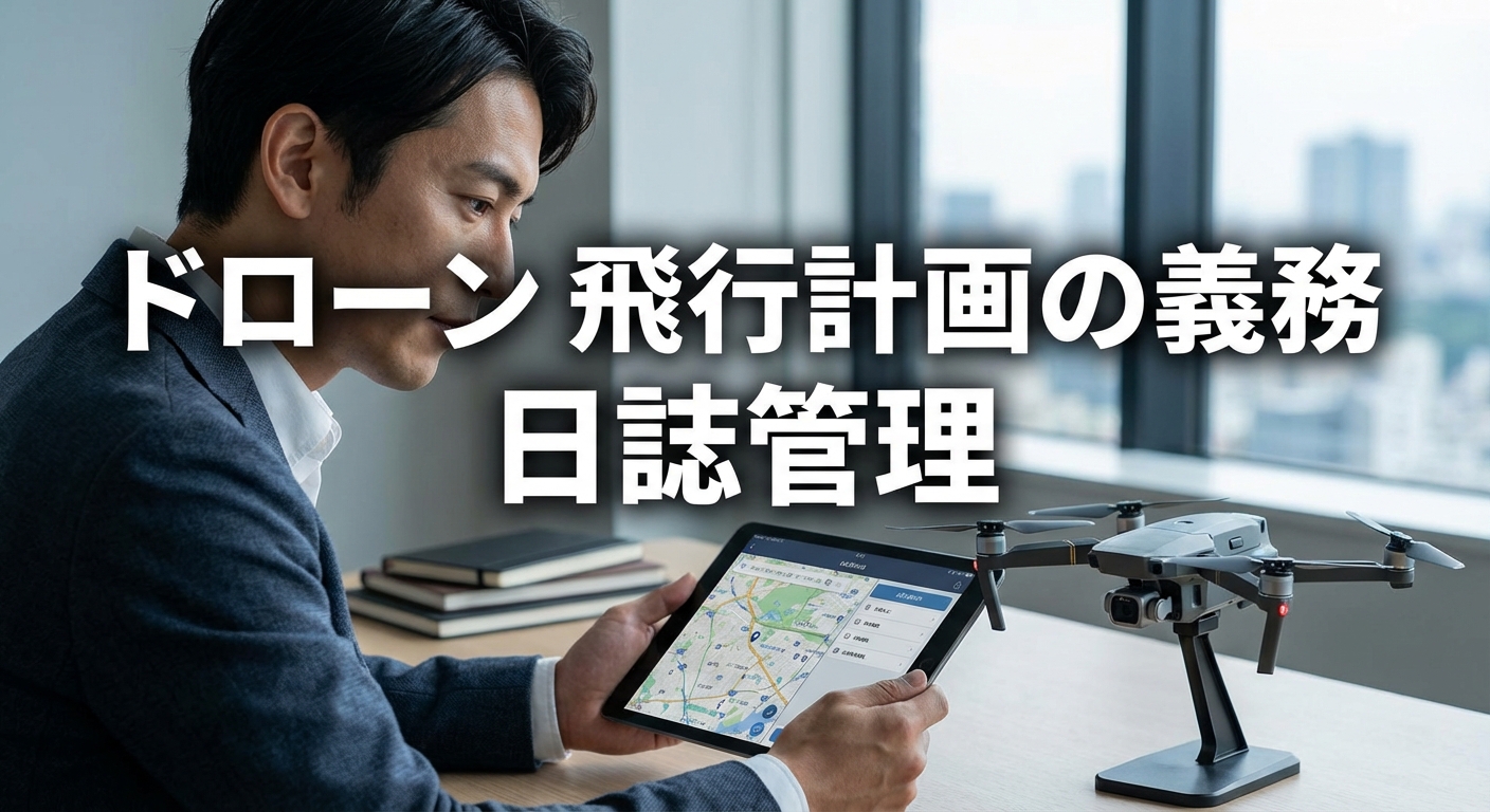 ドローン 飛行計画の義務と作成手順と日誌管理