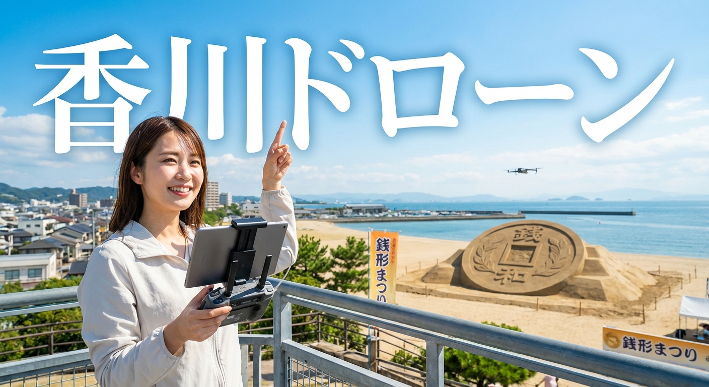 香川ドローンの飛行ルールとスクール銭形まつりも解説