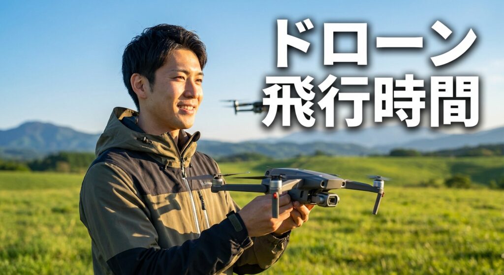 ドローン 飛行時間の目安と最長、延ばす方法と機種選び