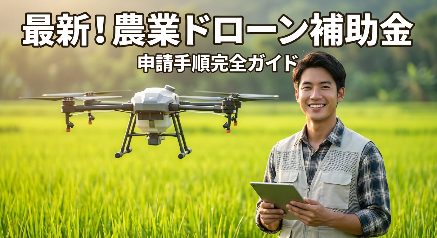 農業用ドローン補助金の最新制度と申請手順