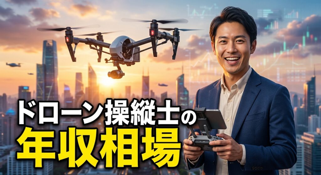 ドローン操縦士の年収相場と稼ぐ道筋まとめ
