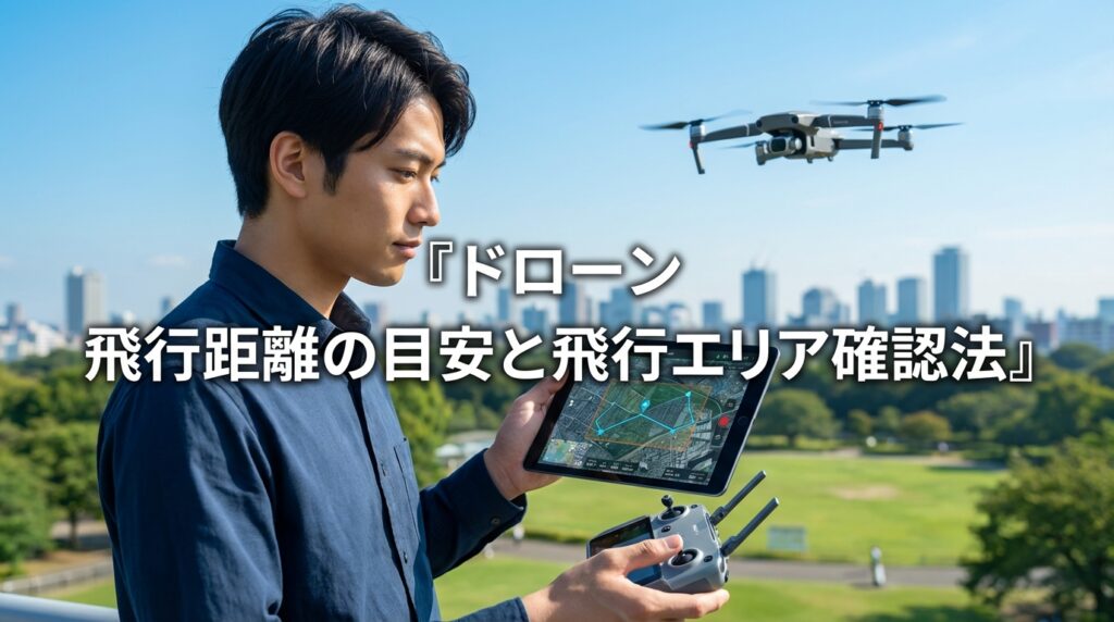 ドローン 飛行距離の目安と飛行エリア確認法