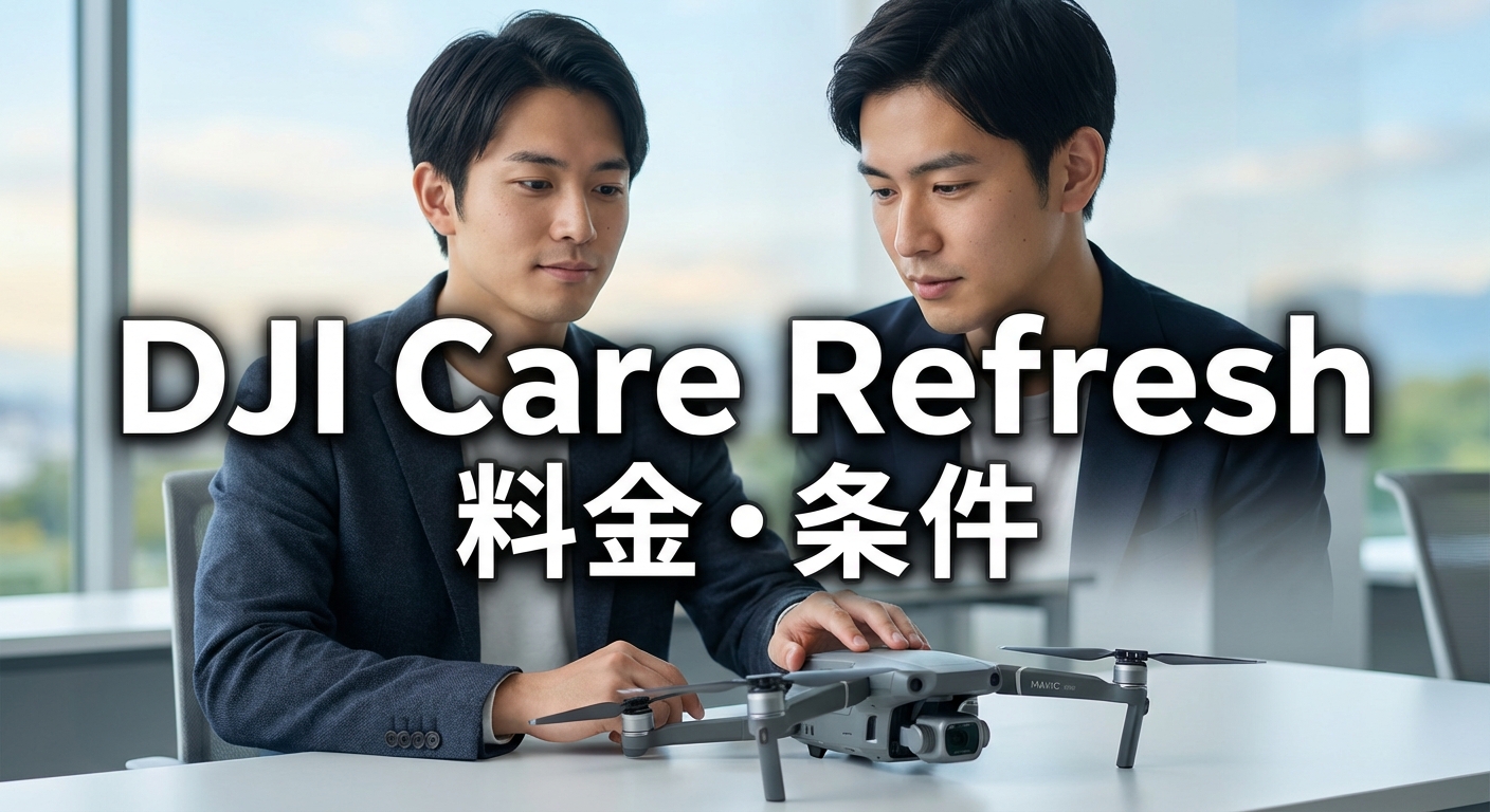 DJI Care Refreshの料金・条件と加入手順を解説