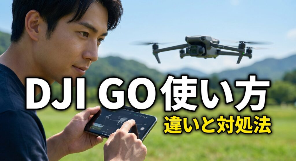 DJI GOの使い方とできること、Flyとの違いと対処法