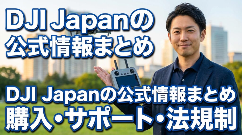 DJI Japanの公式情報まとめ 購入・サポート・法規制