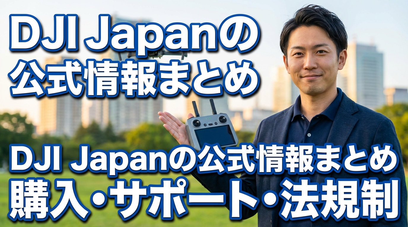 DJI Japanの公式情報まとめ 購入・サポート・法規制
