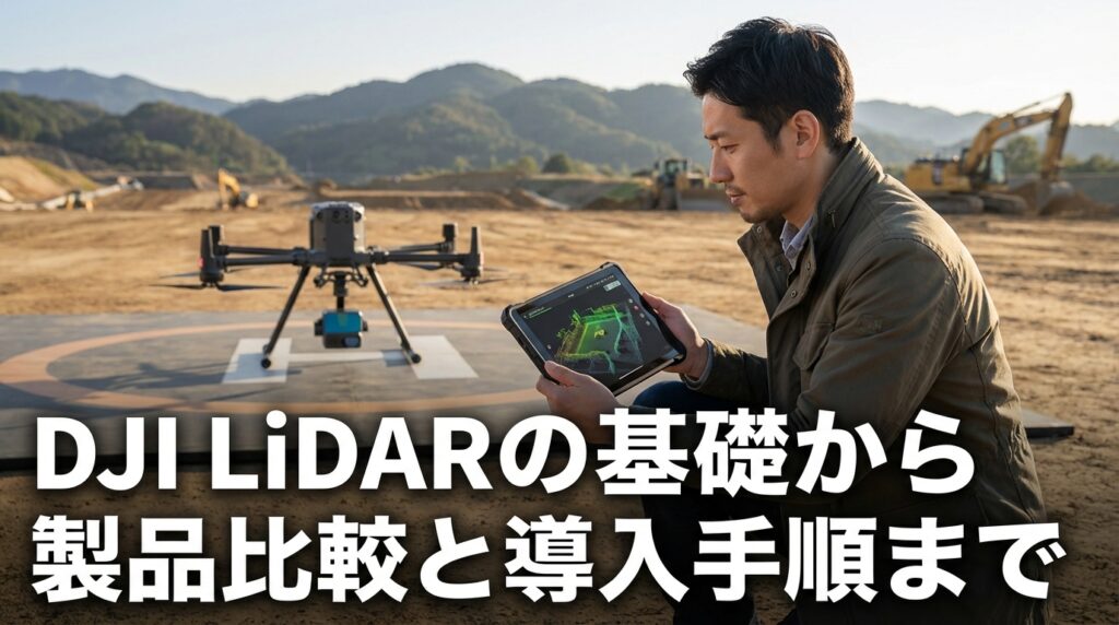 DJI LiDARの基礎から製品比較と導入手順まで