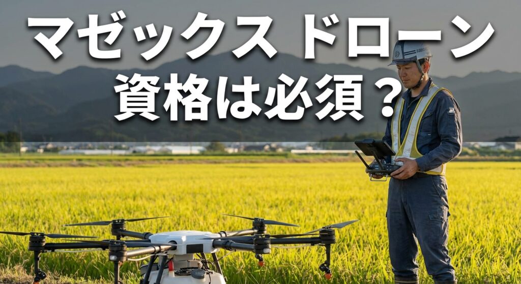 マゼックス ドローン 資格は必須？種類と費用、取得方法まとめ