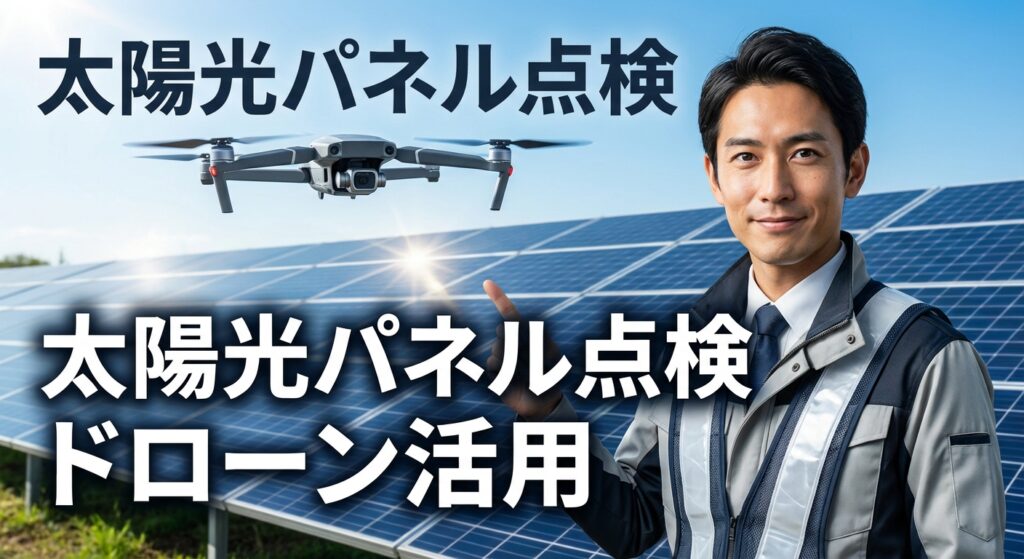 太陽光パネル点検のドローン活用方法と費用相場、業者選び