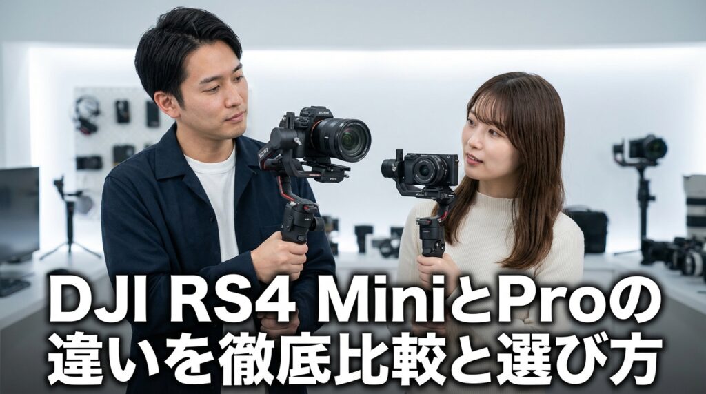 DJI RS4 MiniとProの違いを徹底比較と選び方