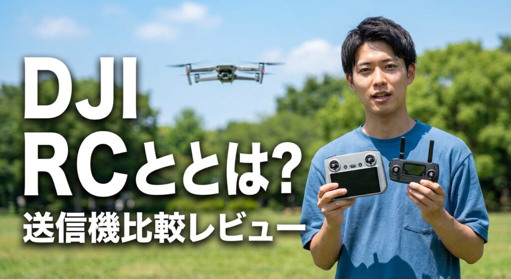 DJI RCとは？対応ドローンと送信機比較レビュー