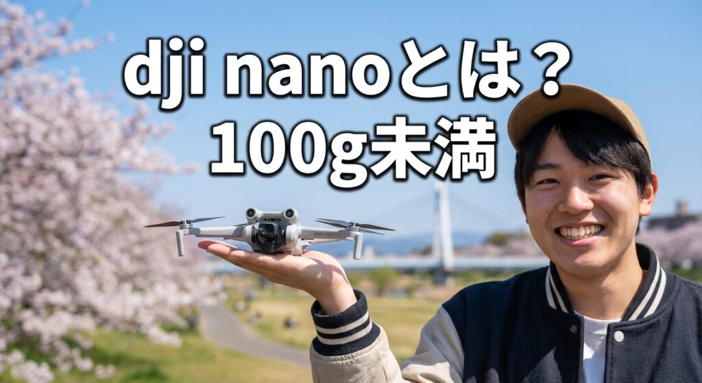 dji nanoとは？Miniシリーズ比較と100g未満の規制・安全運用