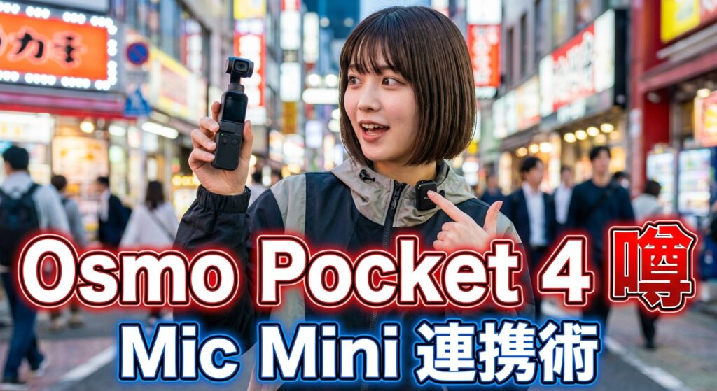 DJI Osmo Pocket 4の噂とMic Mini連携術
