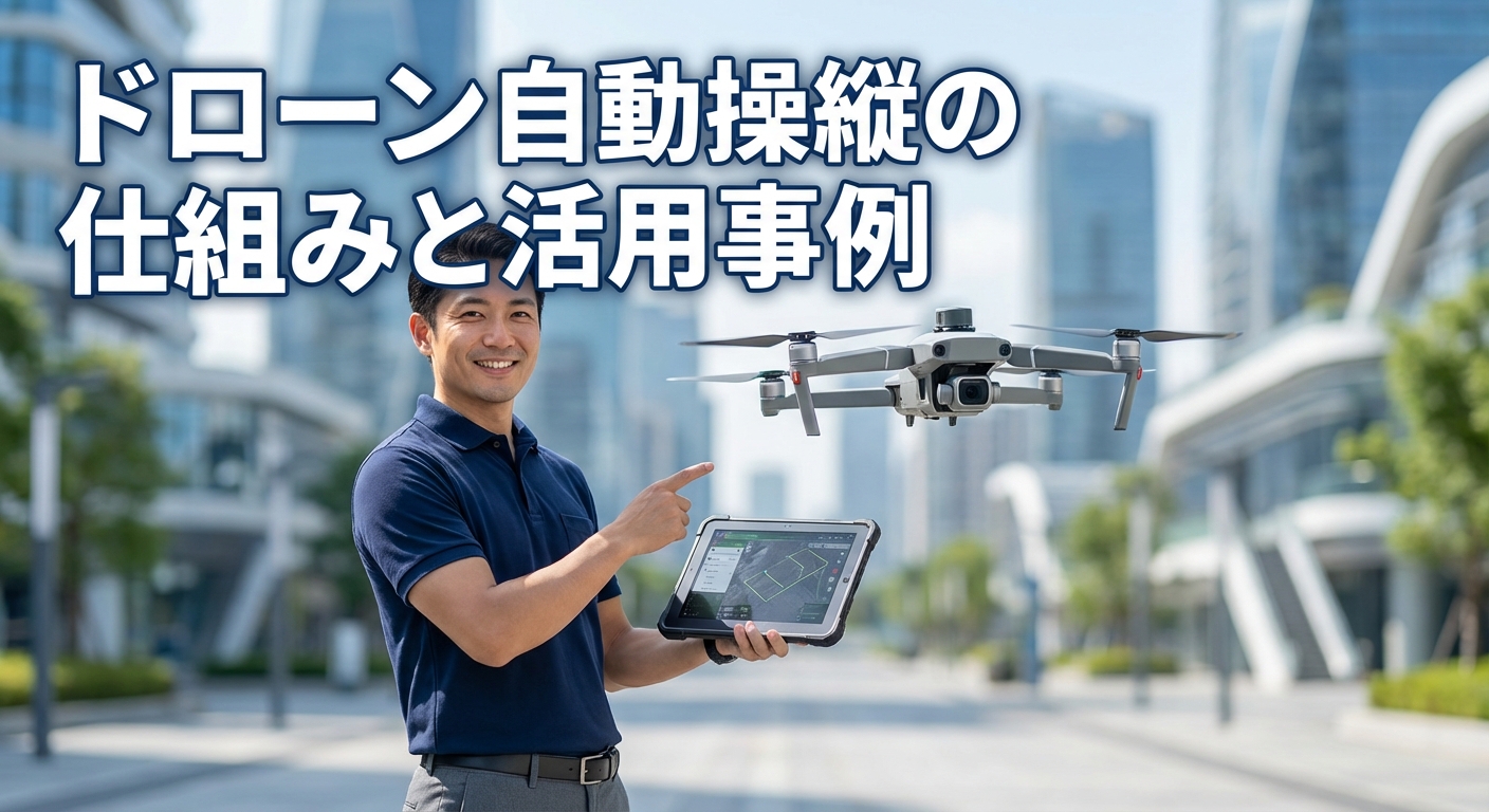 ドローン自動操縦の仕組みと活用事例、法規制・機種選び・費用まで