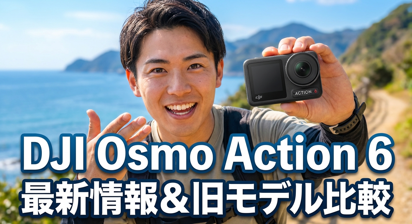 DJI Osmo Action 6の最新情報と旧モデル比較