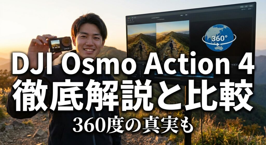DJI Osmo Action 4徹底解説と比較 360度の真実も