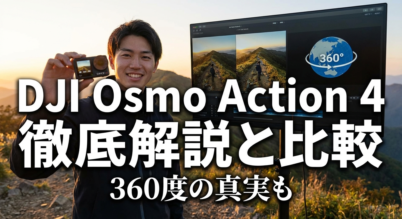 DJI Osmo Action 4徹底解説と比較 360度の真実も
