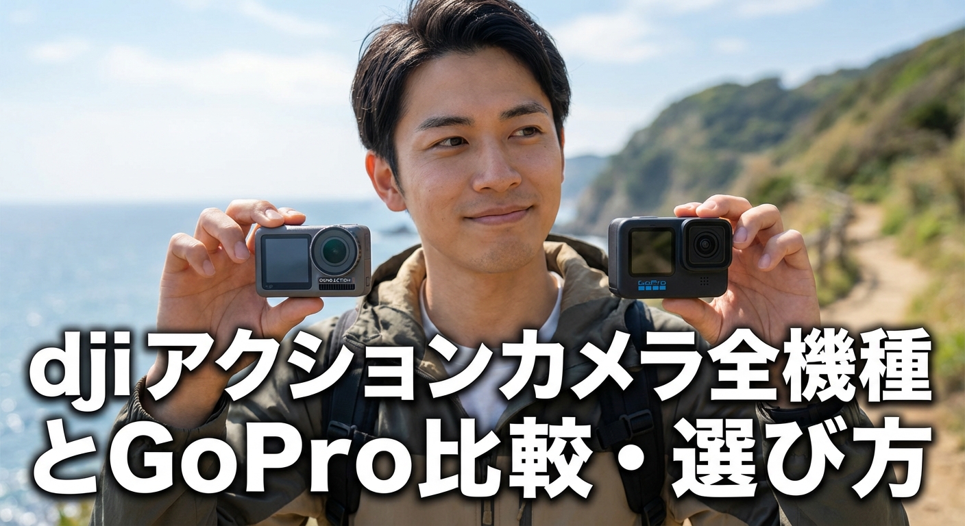 dji アクションカメラ全機種とGoPro比較・選び方