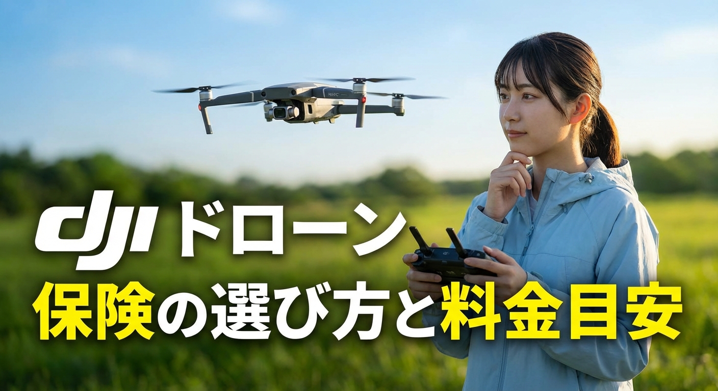 dji ドローン 保険の選び方と料金目安 無償・有料比較
