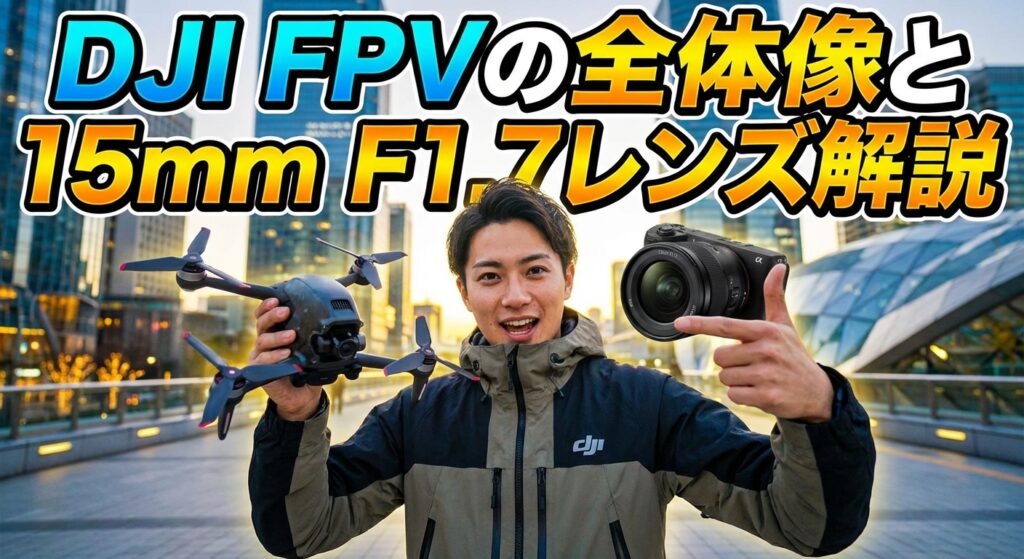 DJI FPVの全体像と15mm F1.7レンズ解説