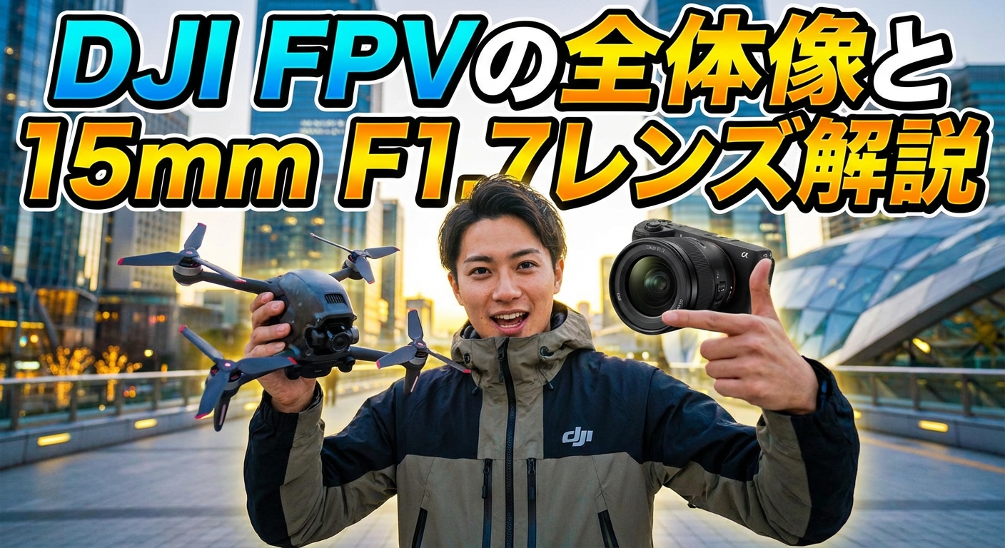 DJI FPVの全体像と15mm F1.7レンズ解説