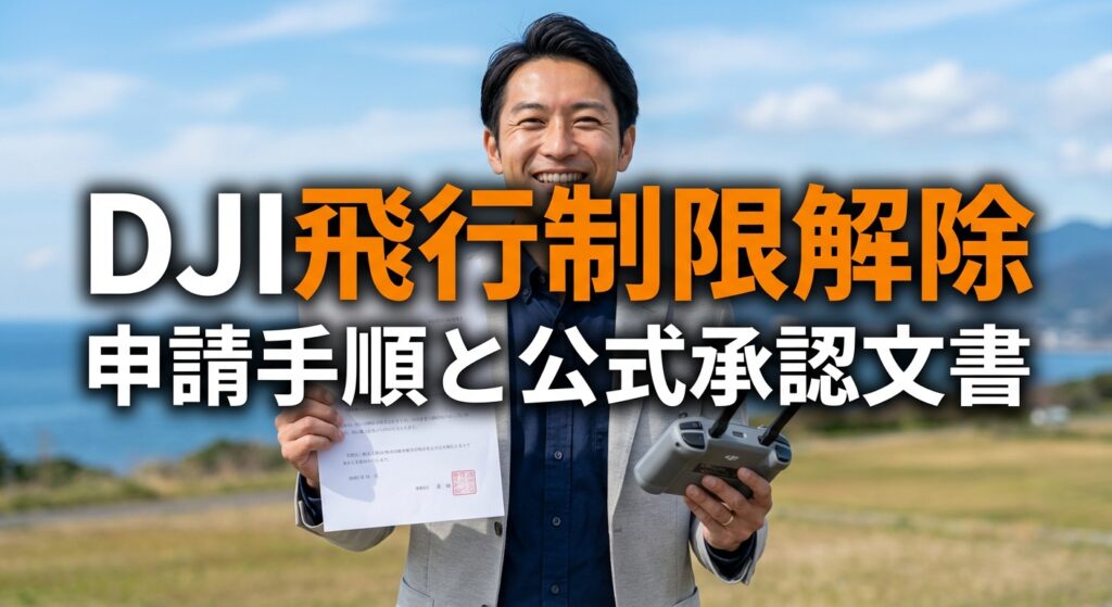 DJI飛行制限解除の申請手順と公式承認文書の取り方