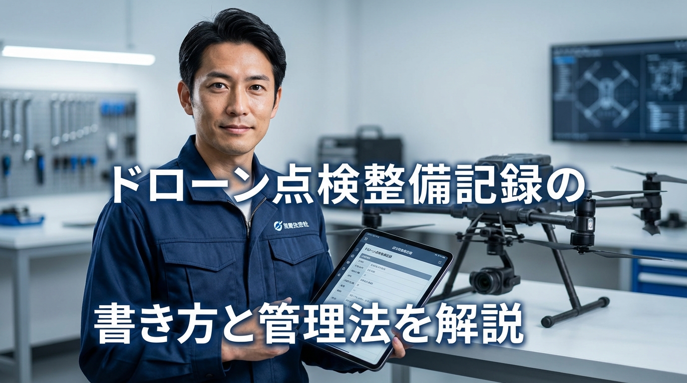 ドローン点検整備記録の書き方と管理法を解説
